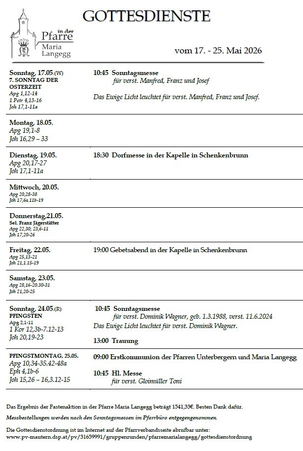 GO Maria Langegg / Pfarre Maria Langegg